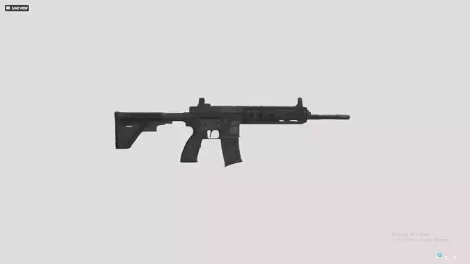 Black Assault Rifle 