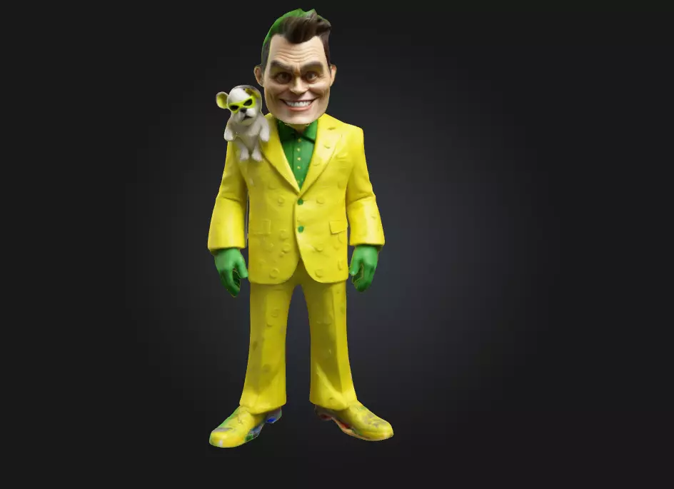The Mask Stylized 3D Printable Caricature Figure 3D print model_0