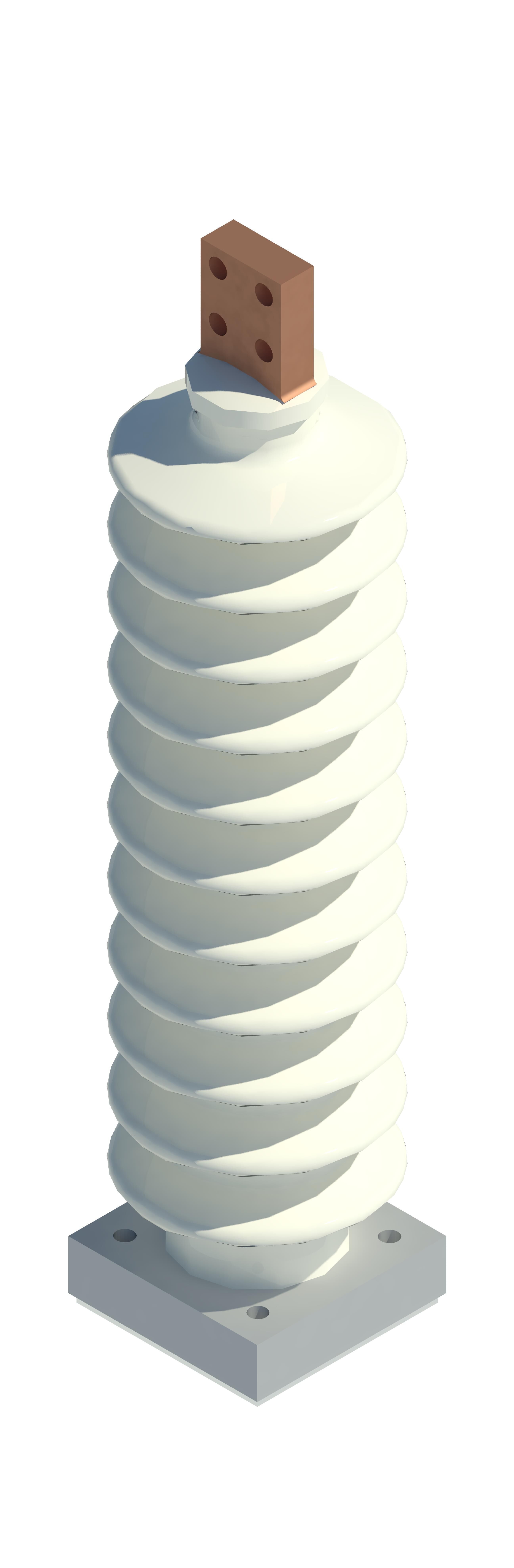 Aislador Electrico 3D print model_2