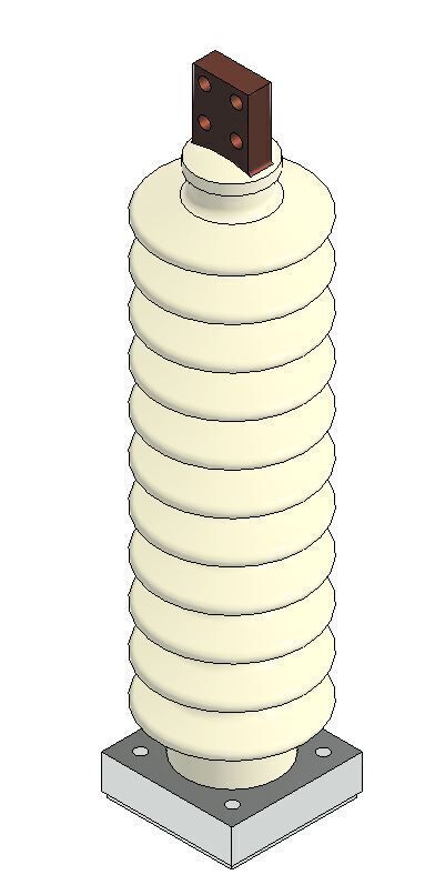 Aislador Electrico 3D print model_1