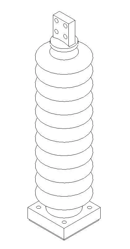 Aislador Electrico 3D print model_0