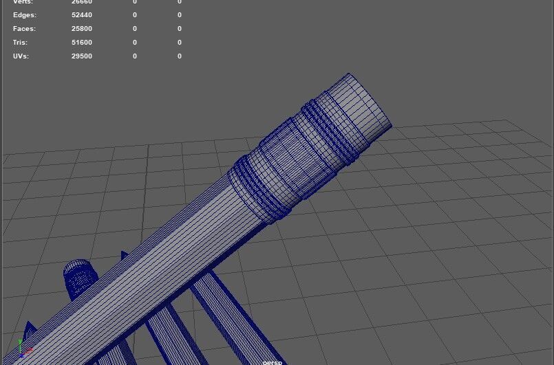 Pencil with Eraser 3D model_12