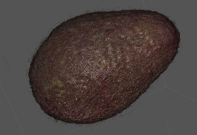 Realistic Scanned Avocado - OBJ -MTL 3D model 3