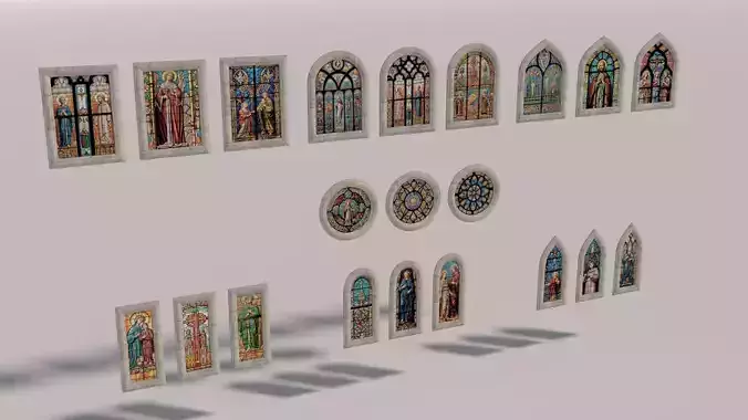 7 types of church stained glass windows