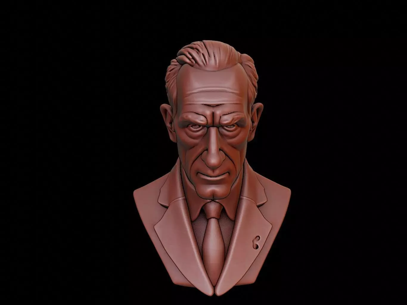 Jean Paul Sartre Bust 3D print model