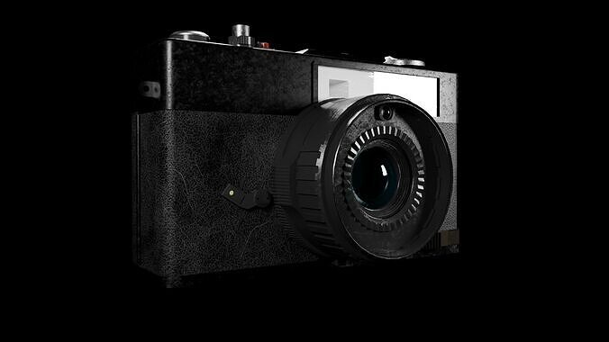 Vintage Rangefinder Camera Free low-poly 3D model