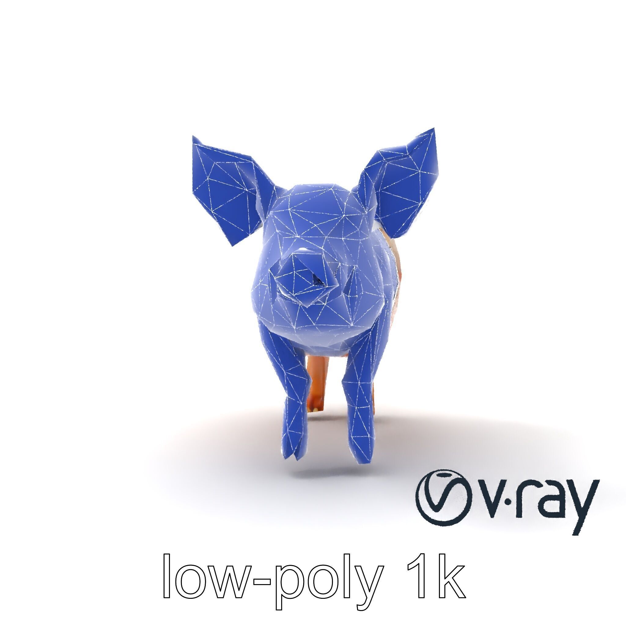 Pastoral Sheep Fluffy Grazing Stance model pack Low-poly 3D model_23