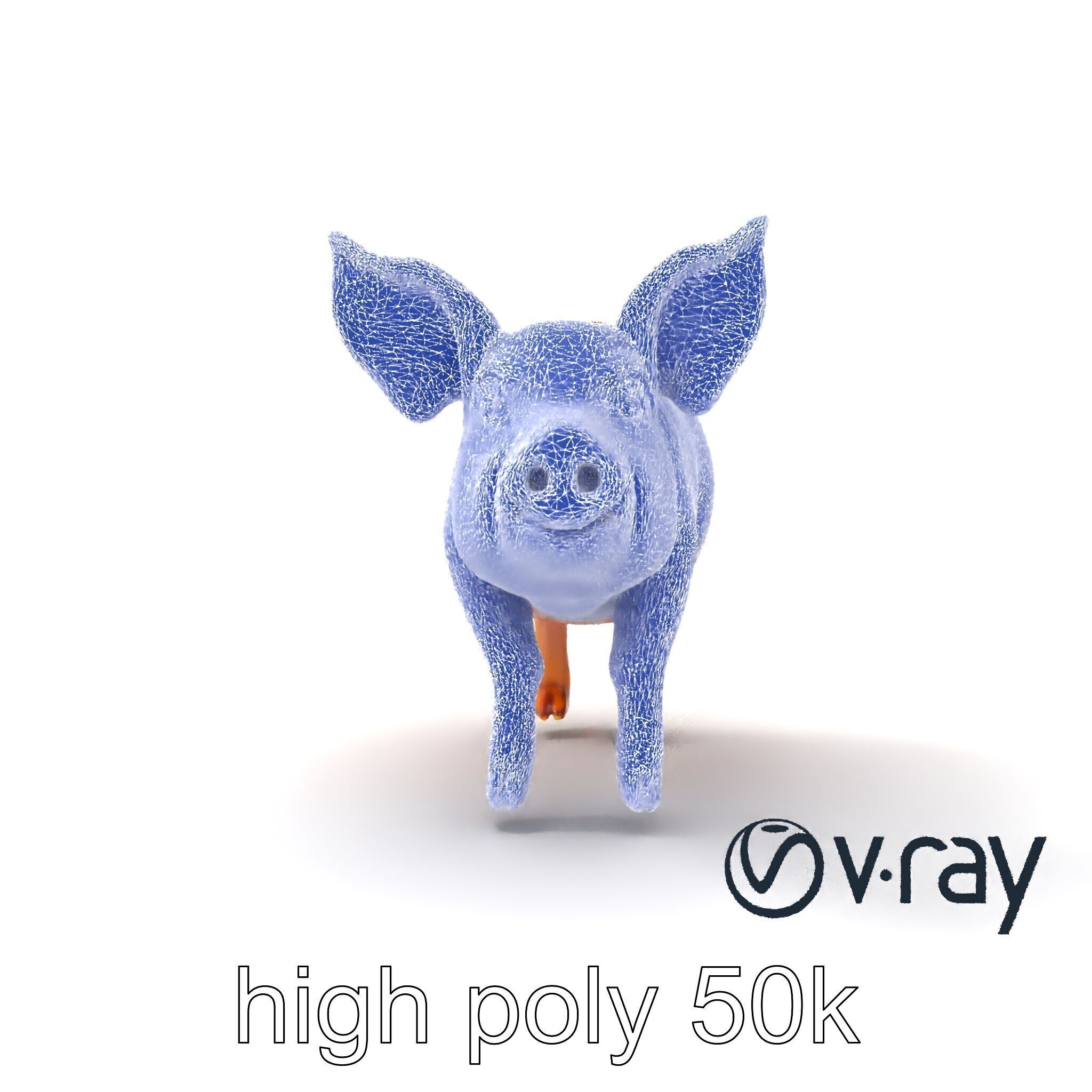 Pastoral Sheep Fluffy Grazing Stance model pack Low-poly 3D model_30