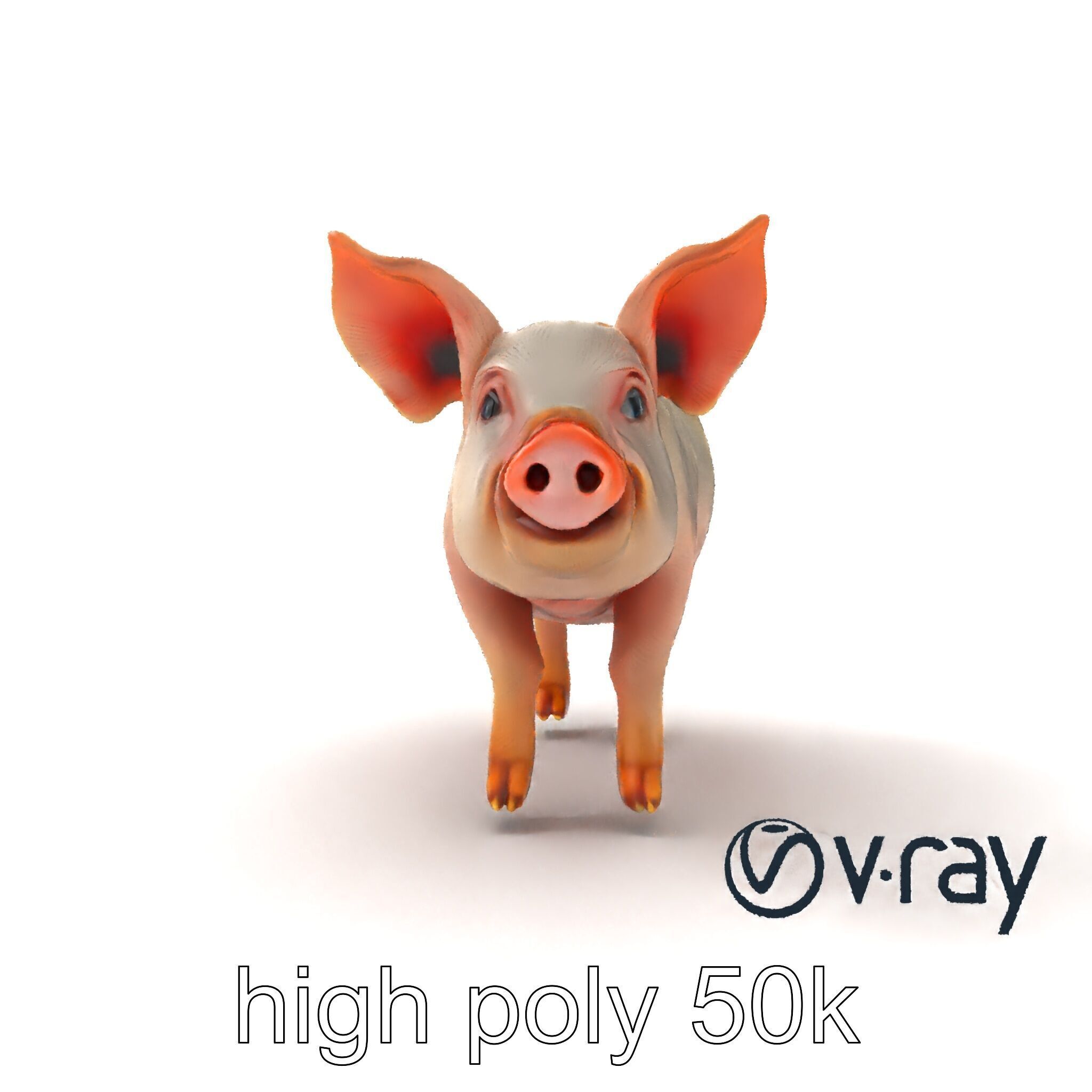 Pastoral Sheep Fluffy Grazing Stance model pack Low-poly 3D model_14