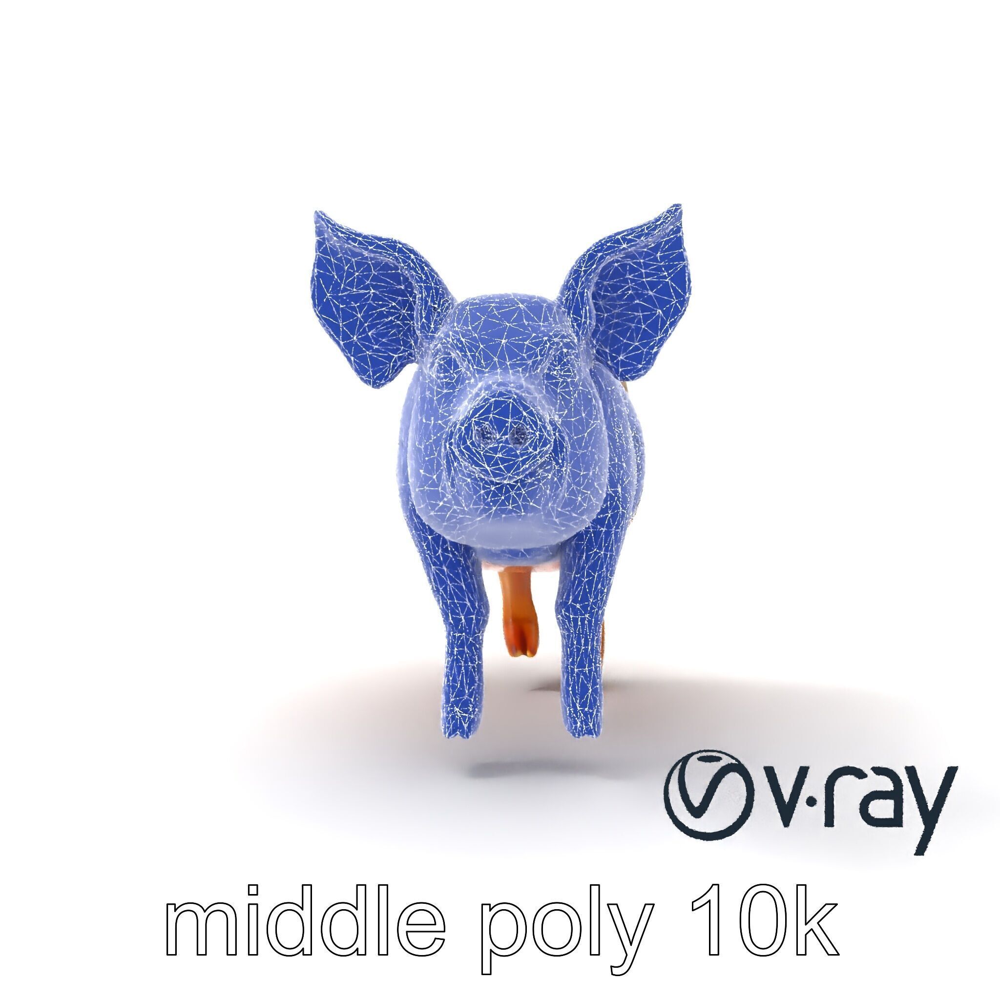 Pastoral Sheep Fluffy Grazing Stance model pack Low-poly 3D model_29