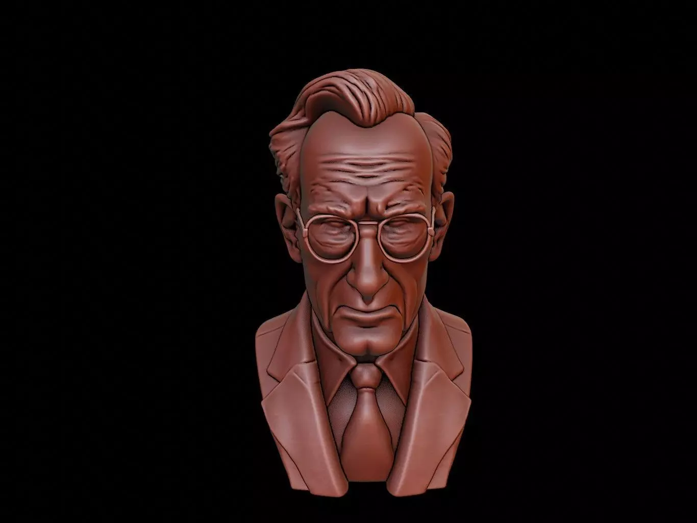 Jean Paul Sartre Bust 3D print model