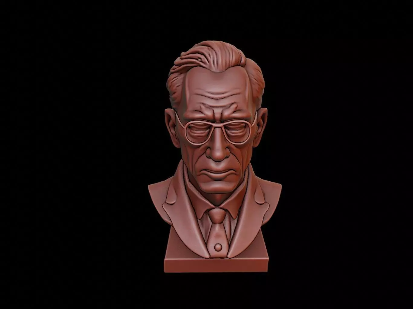 Jean Paul Sartre Bust 3D print model