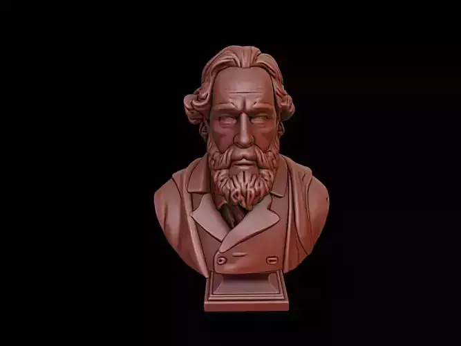 Johannes Kepler Bust 3D print model