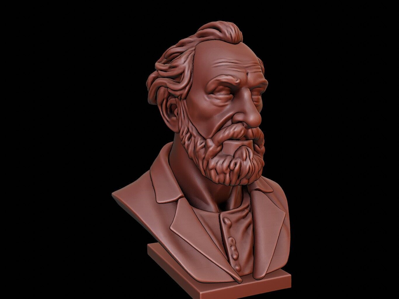 John Locke Bust 3D print model_2