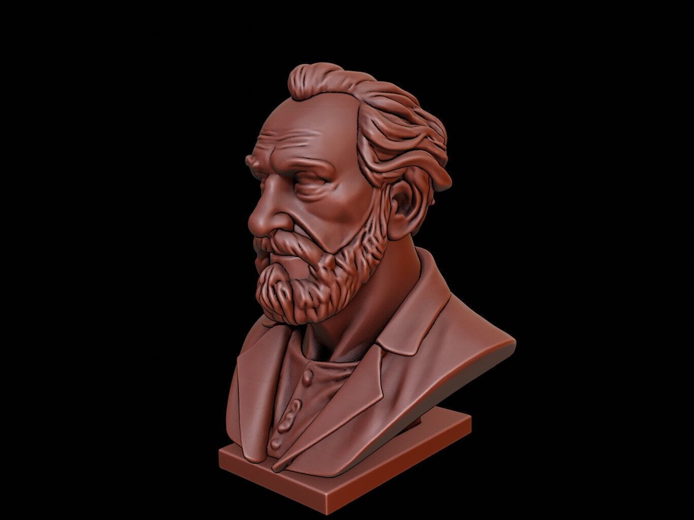 John Locke Bust 3D print model_1