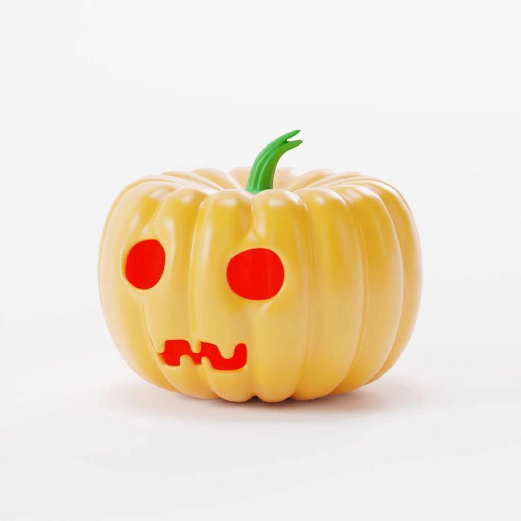 Halloween Pumpkin For Decoration 3D model_1