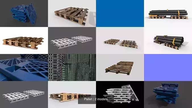 Pallet 3D Model Collection