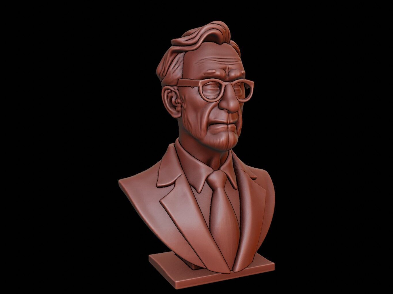 John Rawls Bust 3D print model_2