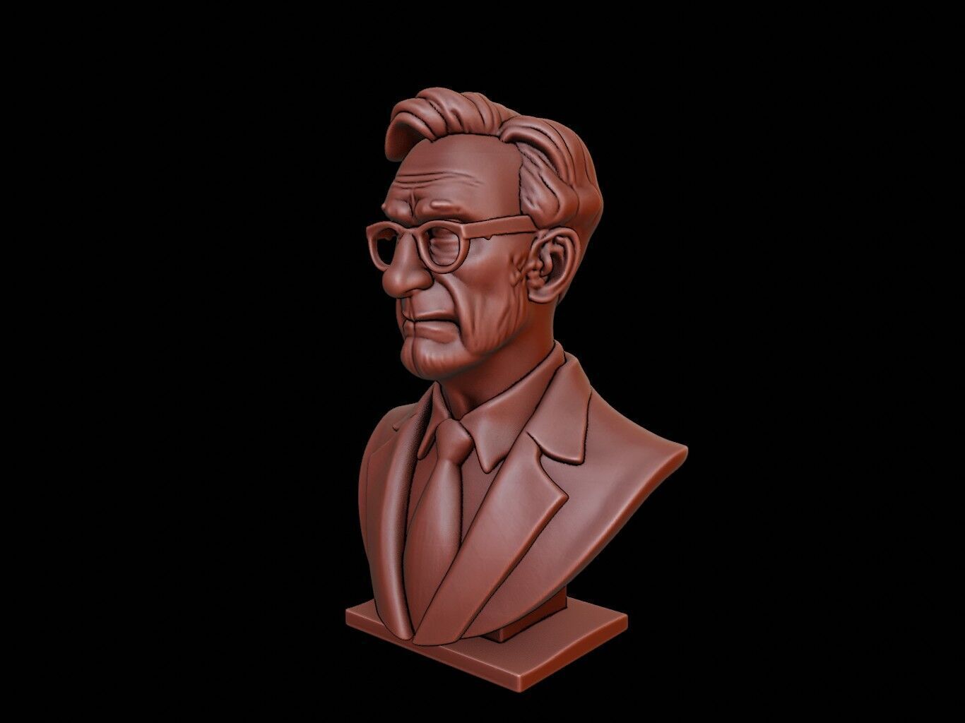 John Rawls Bust 3D print model_1