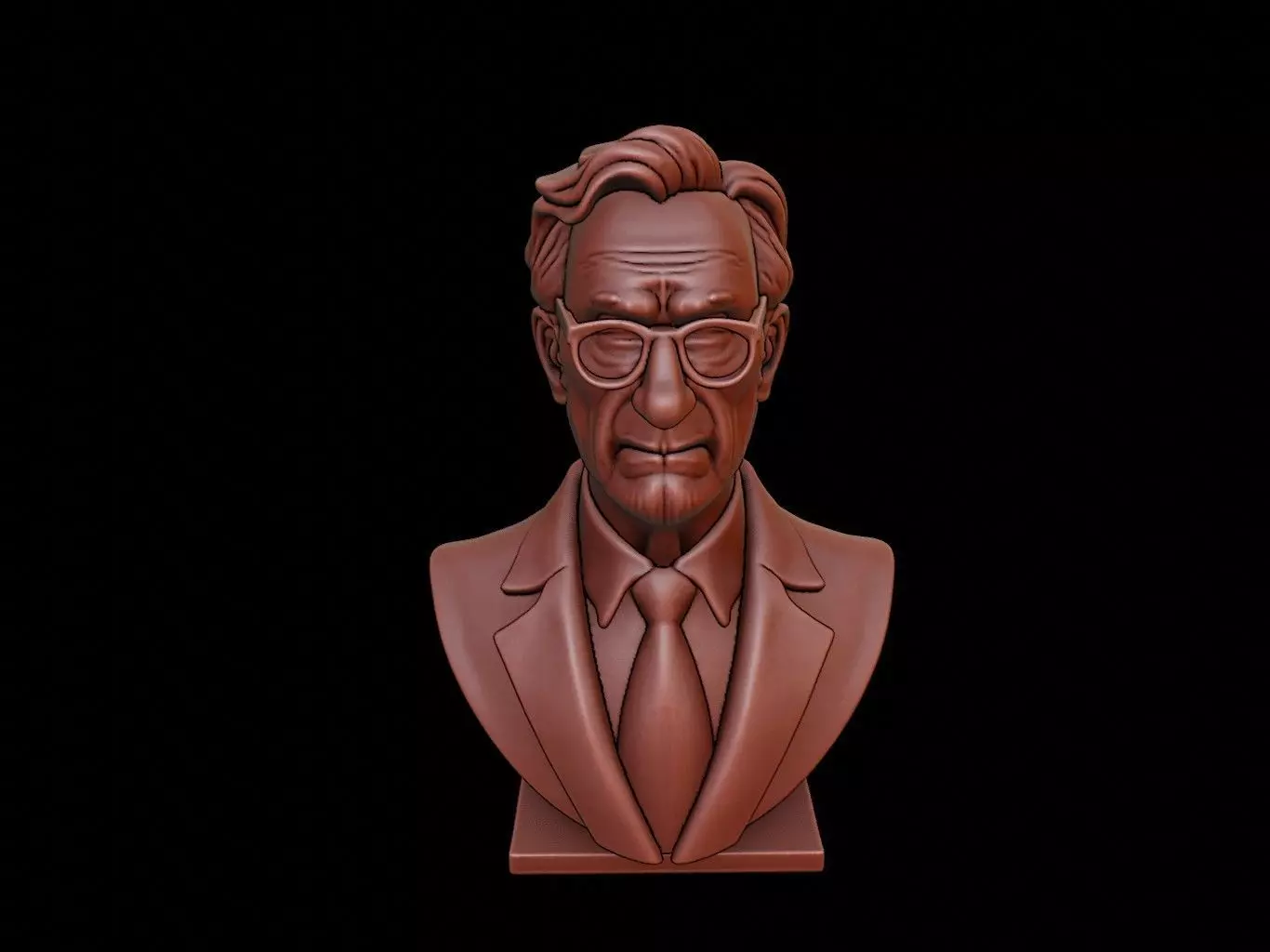 John Rawls Bust 3D print model_0