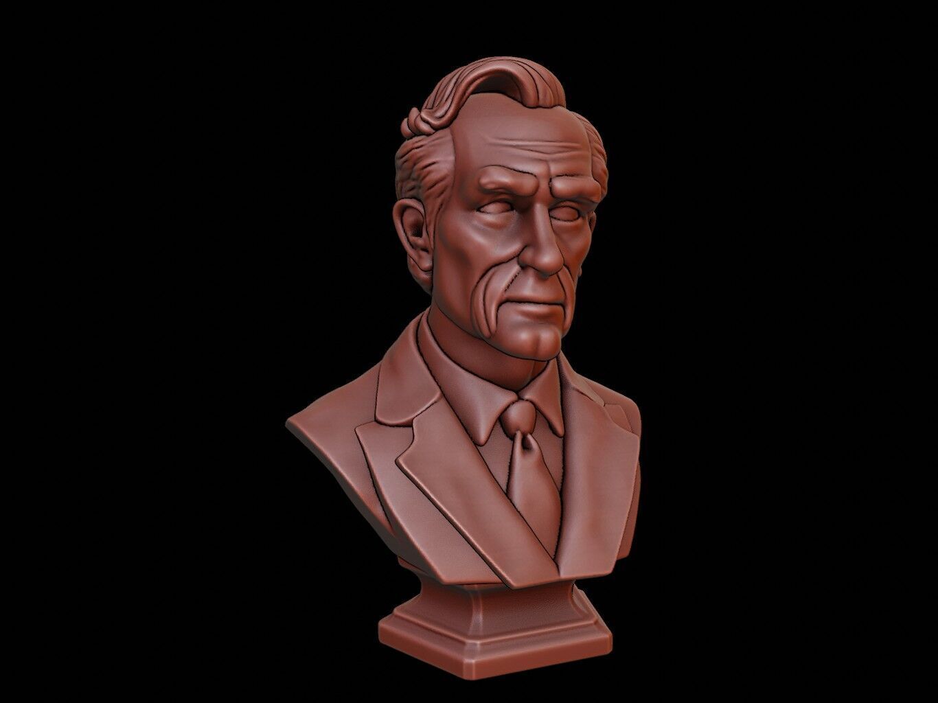 John Rawls Bust 3D print model_2