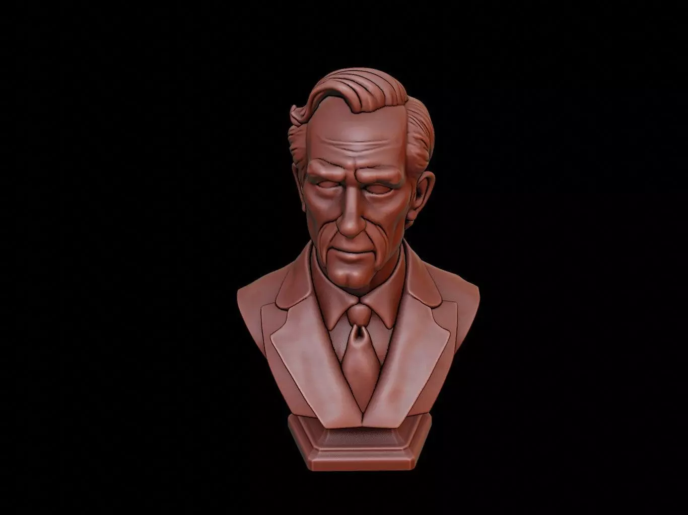 John Rawls Bust 3D print model_0