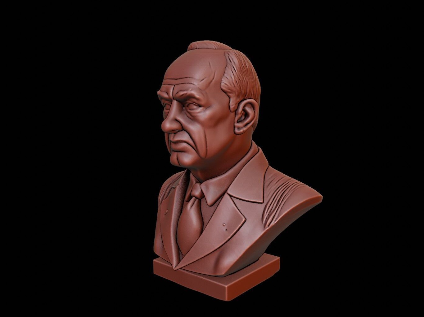John von Neumann Bust 3D print model_1
