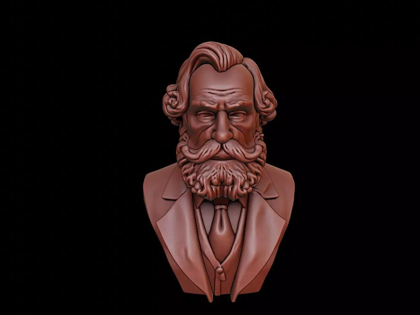 Karl Marx Bust 3D print model_0