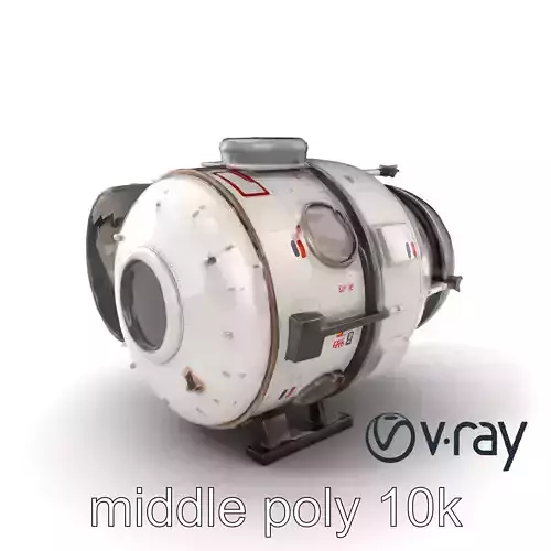 Soyuz Spacecraft Vostok Capsule model pack Low-poly 3D model