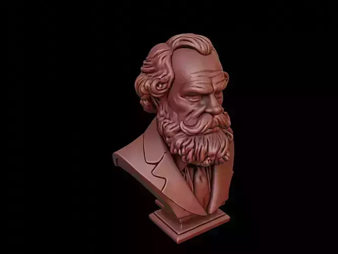 Karl Marx Bust 3D print model
