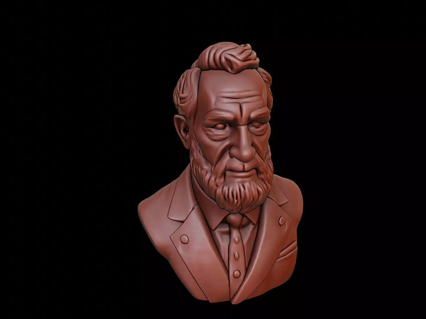 Karl Popper Bust 3D print model_0
