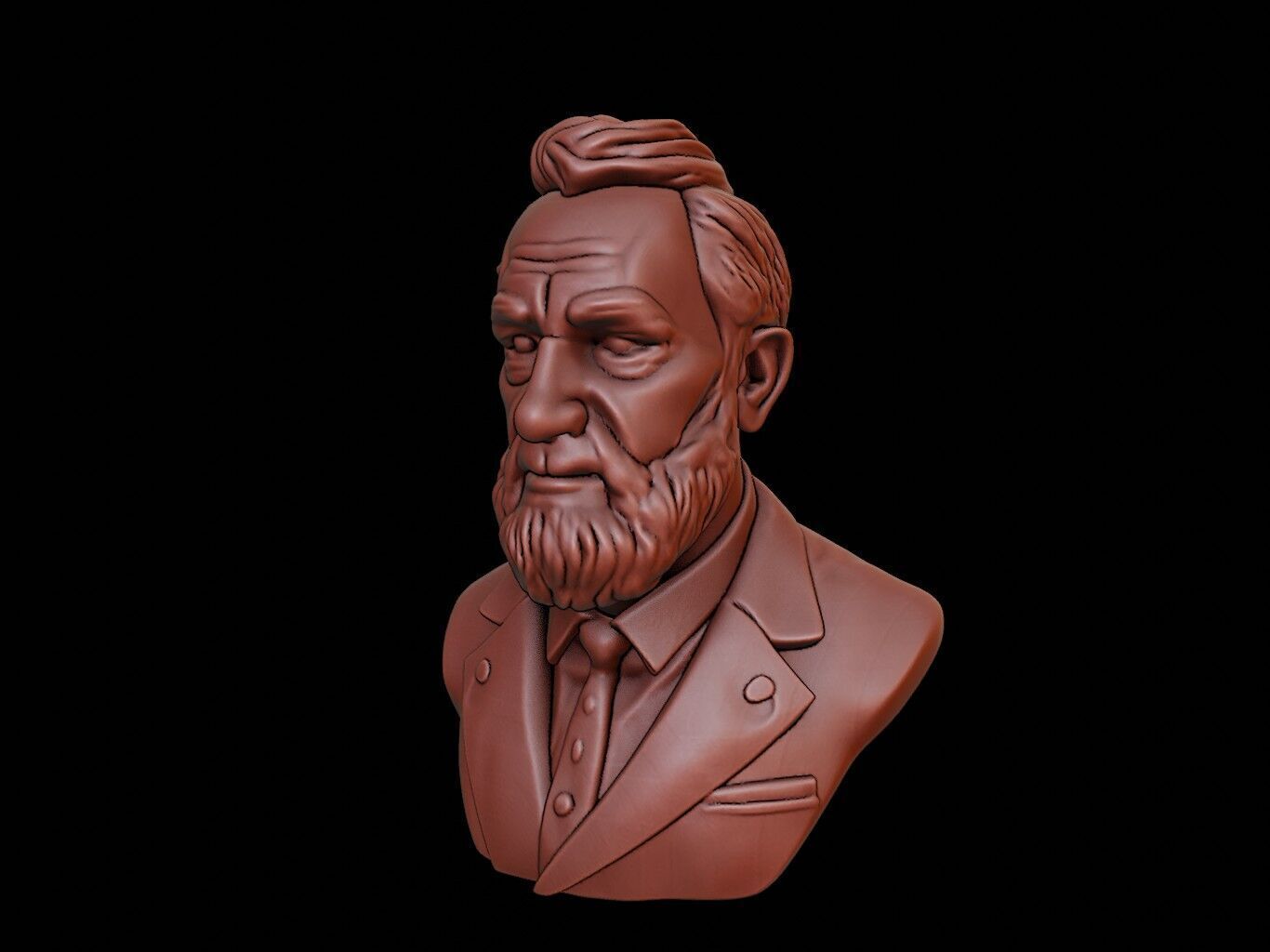 Karl Popper Bust 3D print model_1