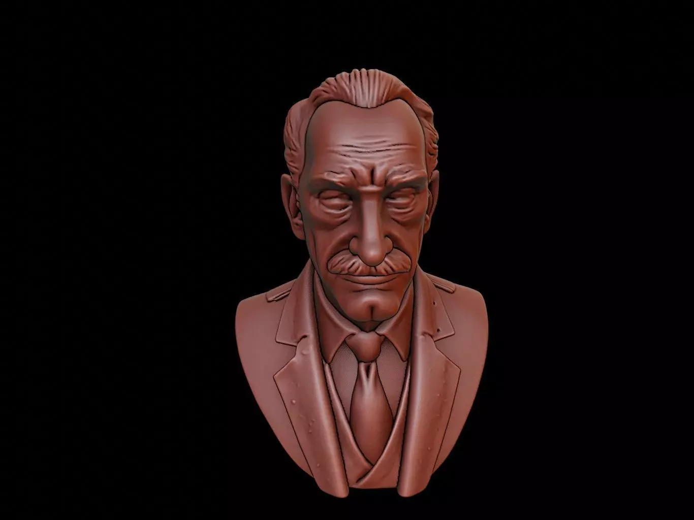 Karl Popper Bust 3D print model_0