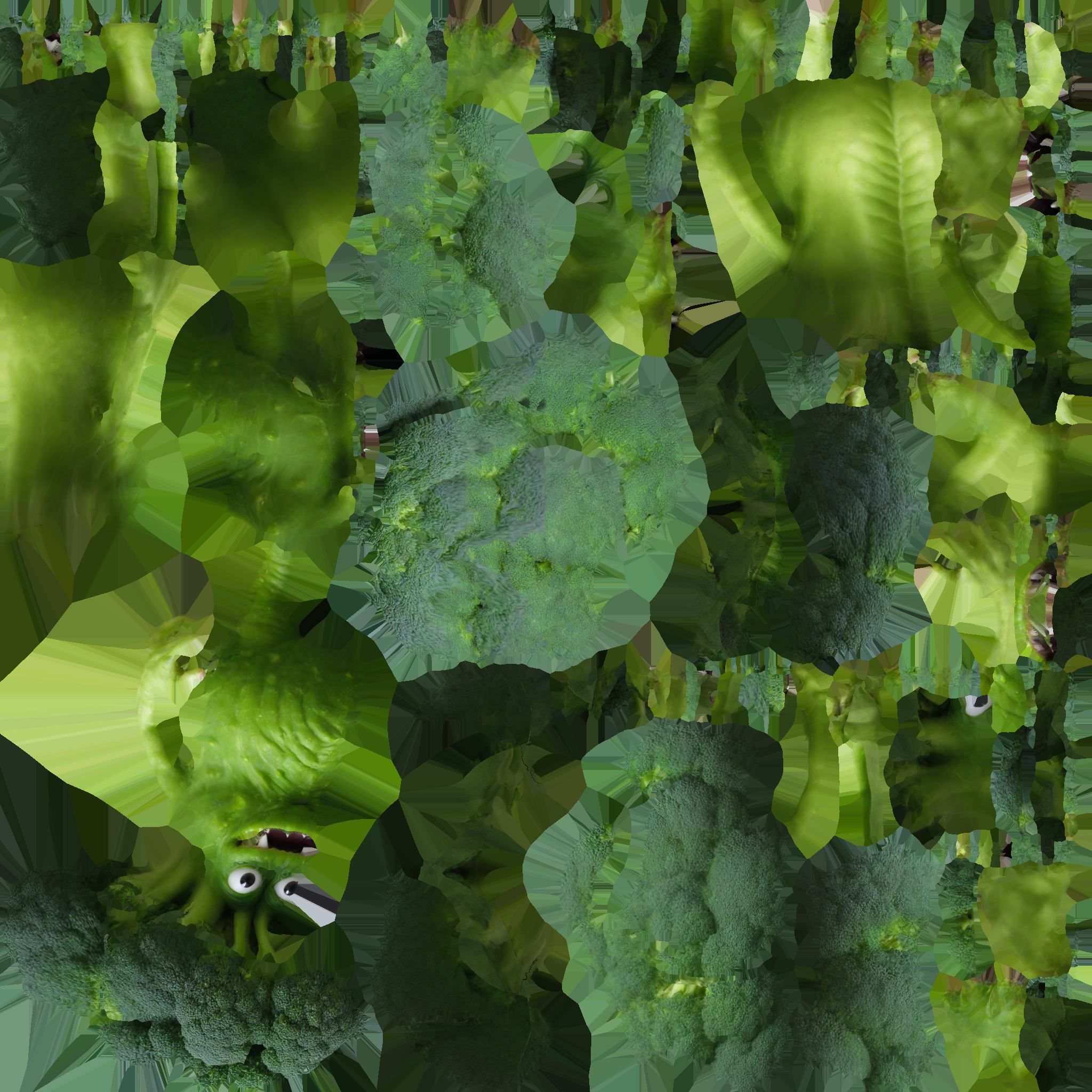 3d Broccoli Monster Cartoon High Render 3D model_8