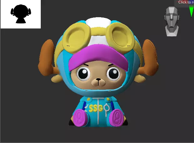 tony chopper one piece 3D print model