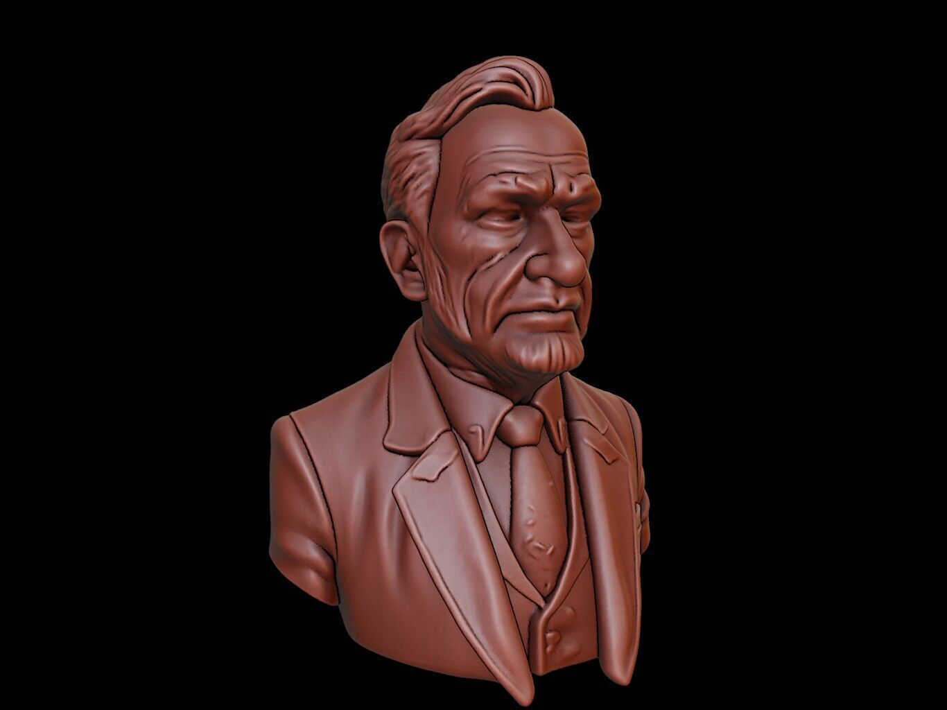 Karl Popper Bust 3D print model_2