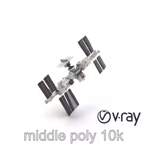 International Space Station Detailed 3D model pack Low-poly 3D model