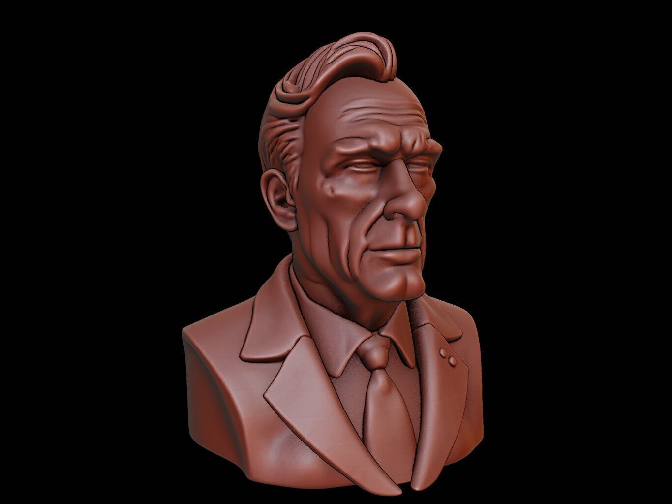 Kurt Godel Bust 3D print model_2