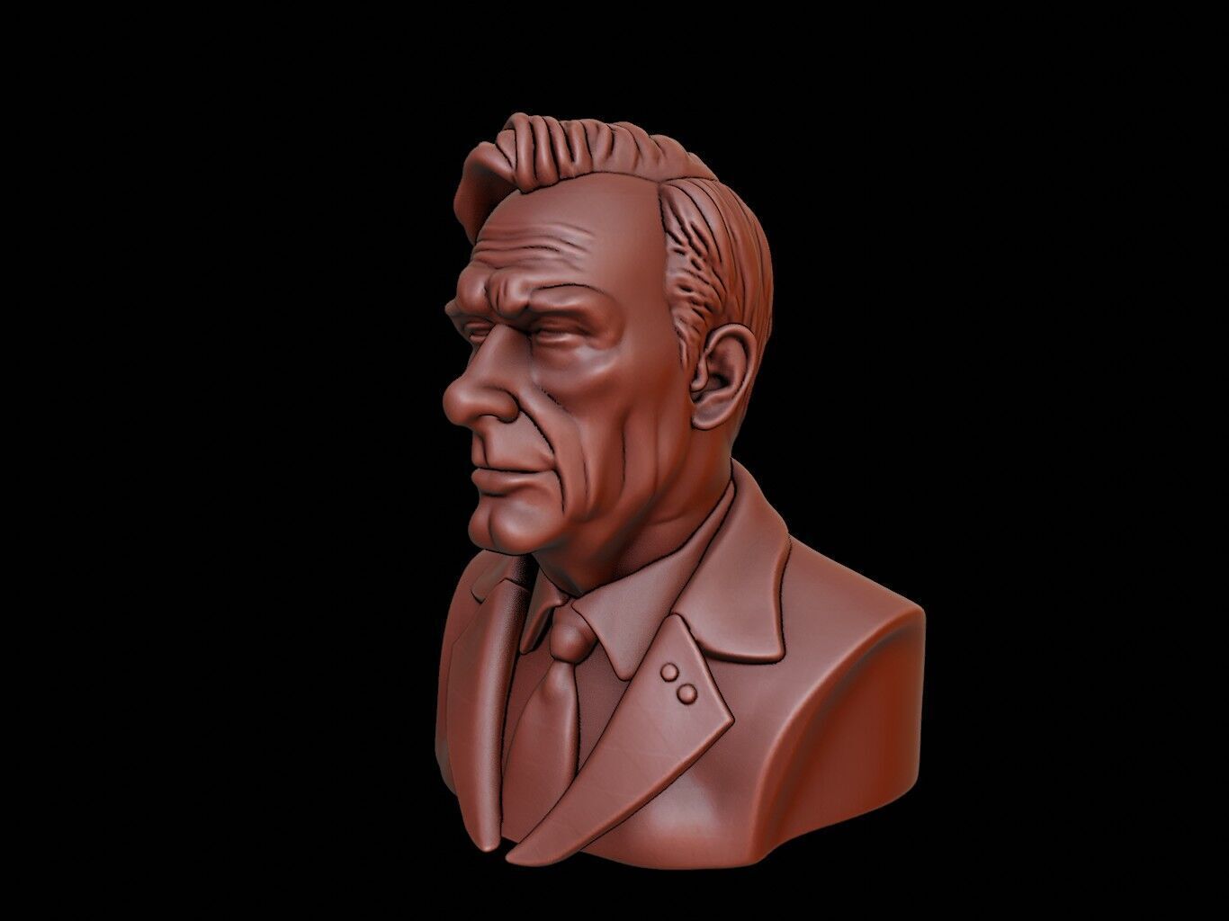 Kurt Godel Bust 3D print model_1