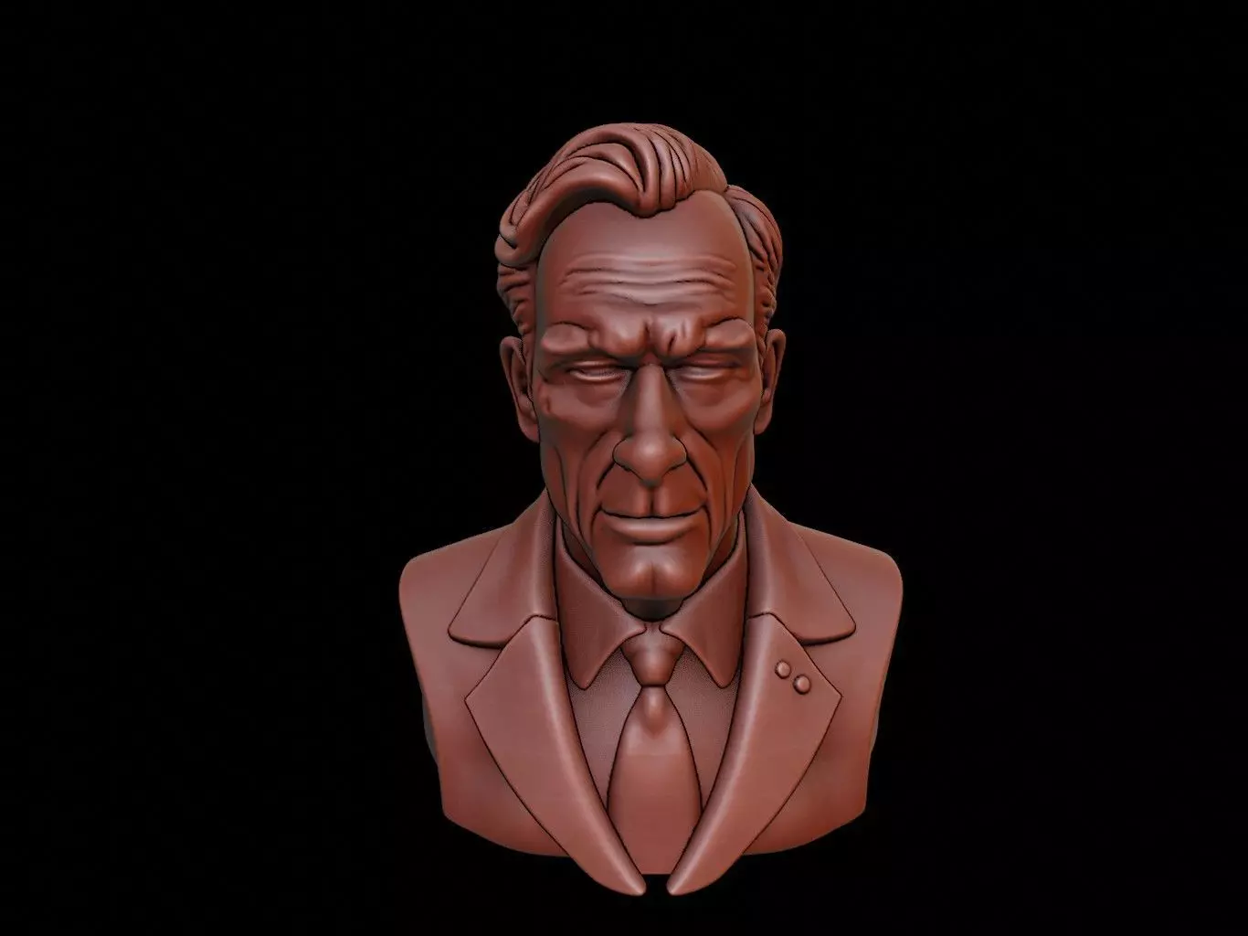 Kurt Godel Bust 3D print model_0