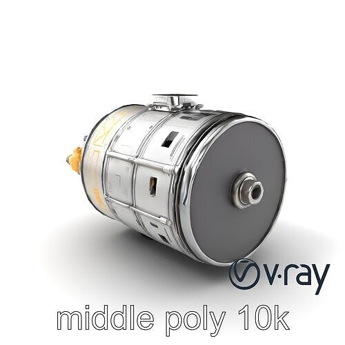 Galileo NASA Probe Spacecraft model pack Low-poly 3D model