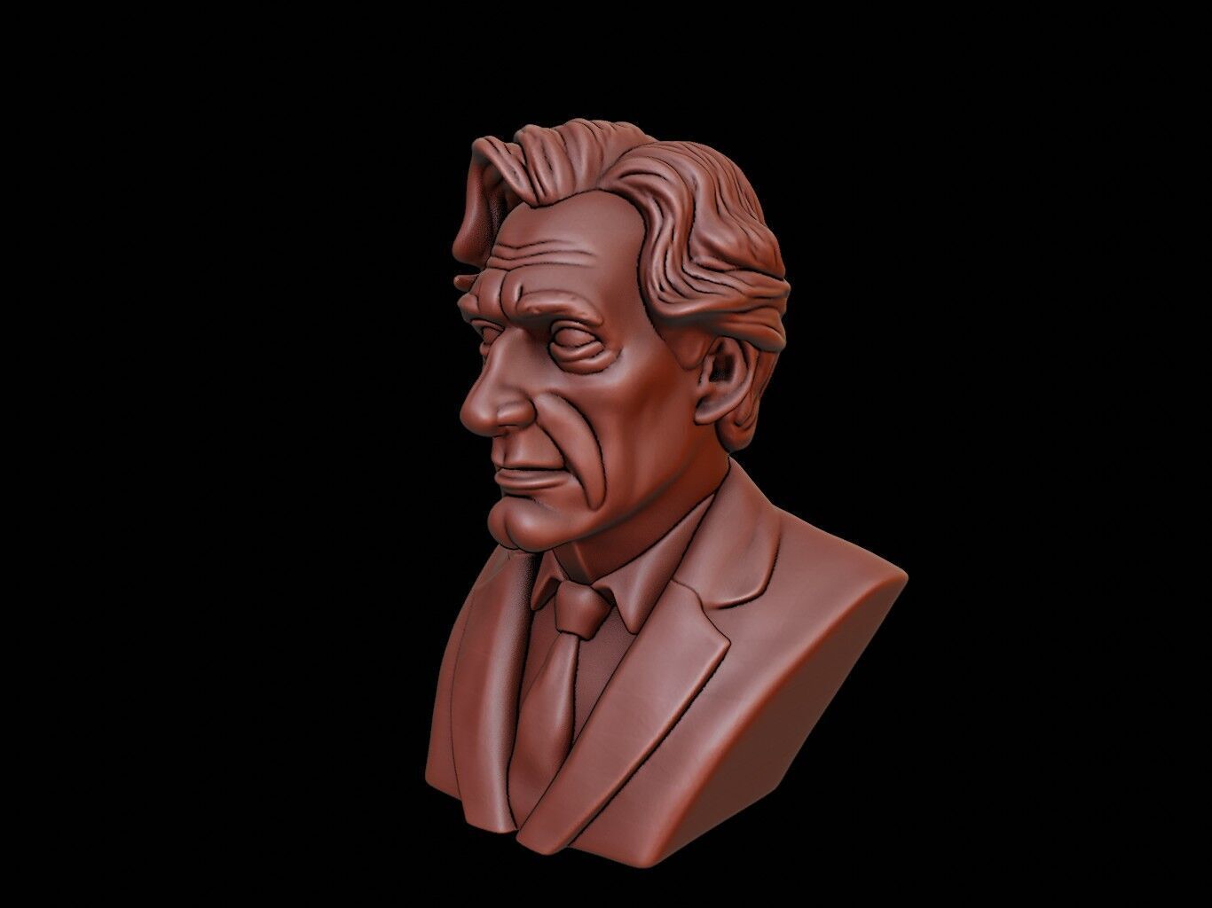 Ludwig Wittgenstein Bust 3D print model_1
