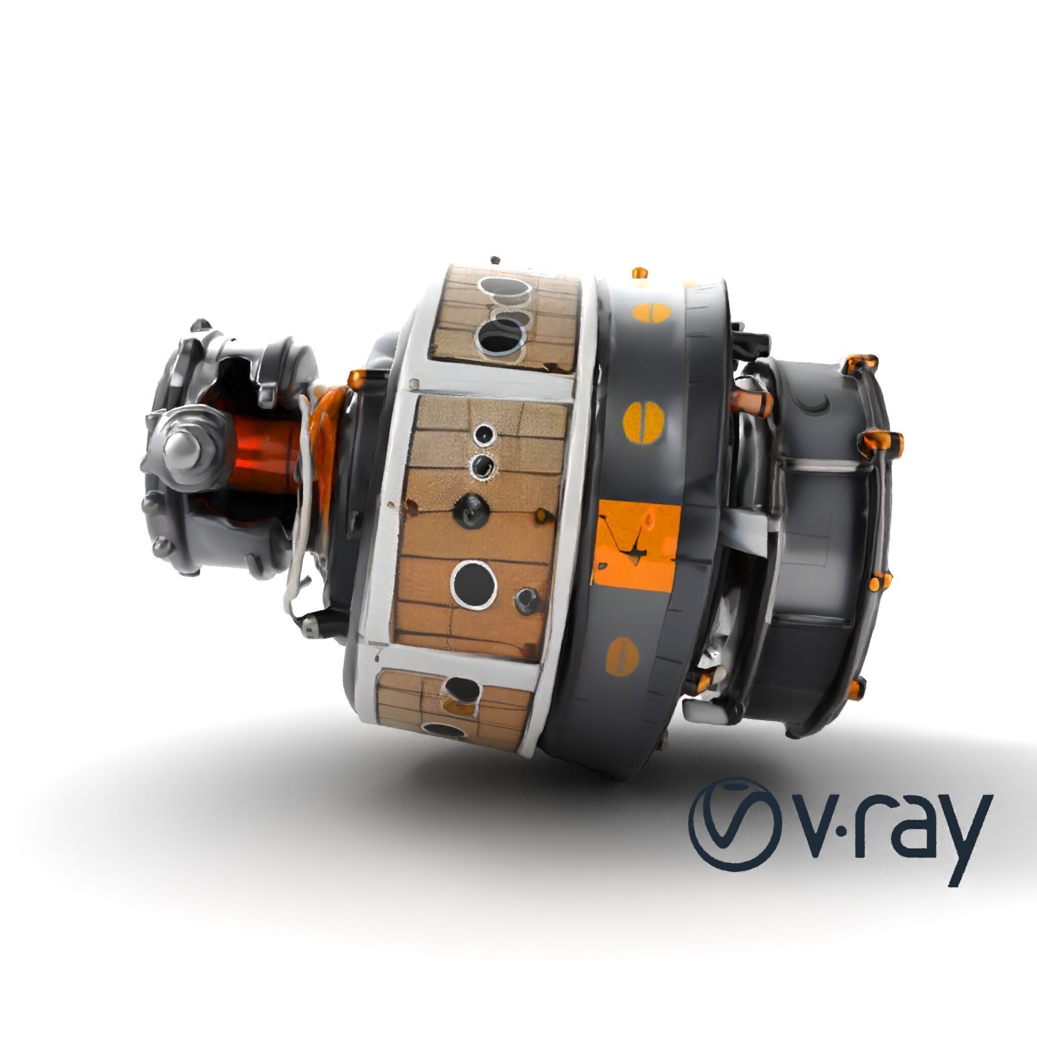 Cassini-Huygens Space Probe Detailed Model Pack Low-poly 3D model_18