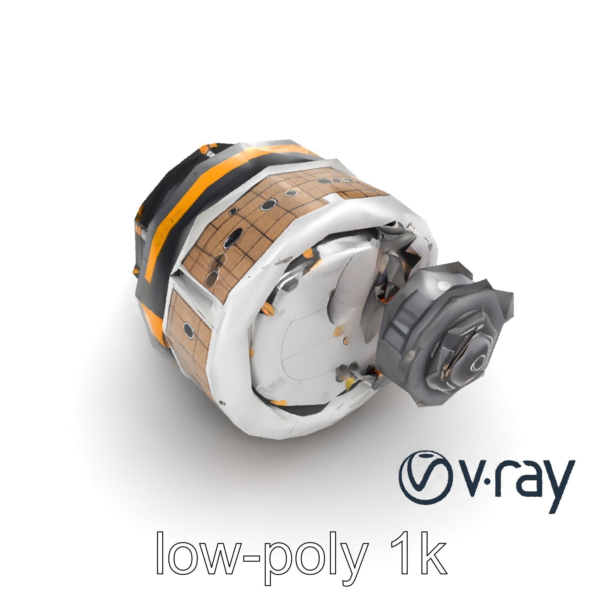 Cassini-Huygens Space Probe Detailed Model Pack Low-poly 3D model_8