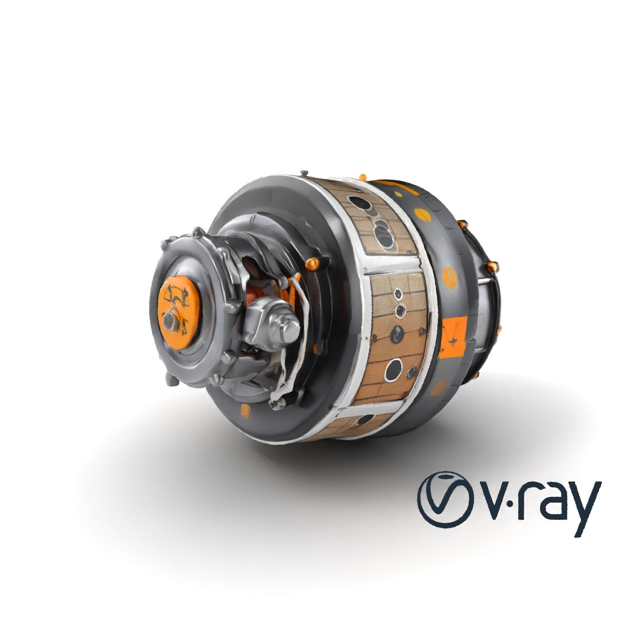 Cassini-Huygens Space Probe Detailed Model Pack Low-poly 3D model_6