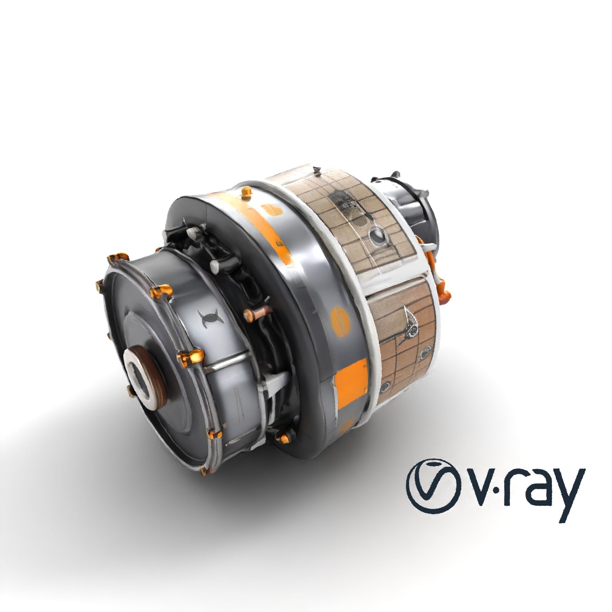 Cassini-Huygens Space Probe Detailed Model Pack Low-poly 3D model_9