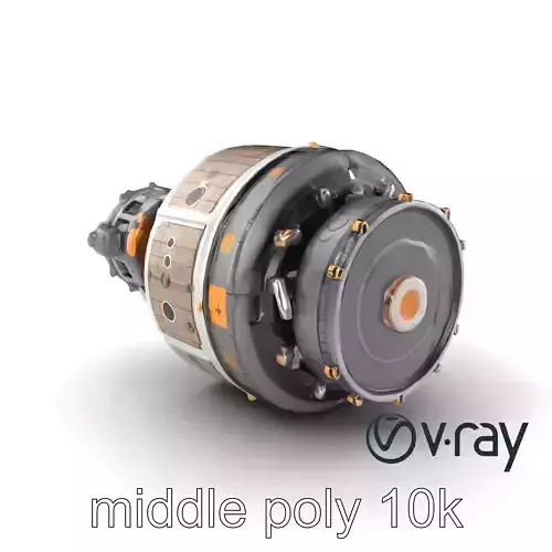 Cassini-Huygens Space Probe Detailed Model Pack Low-poly 3D model
