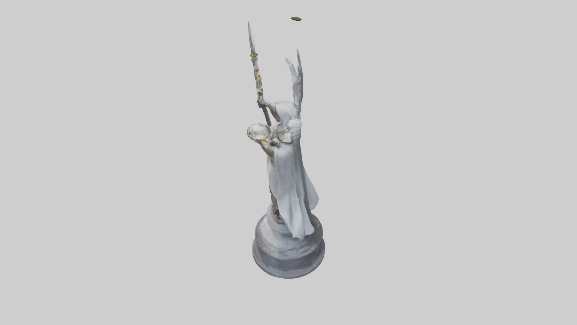 Lightbringer statue model Low-poly 3D model_17