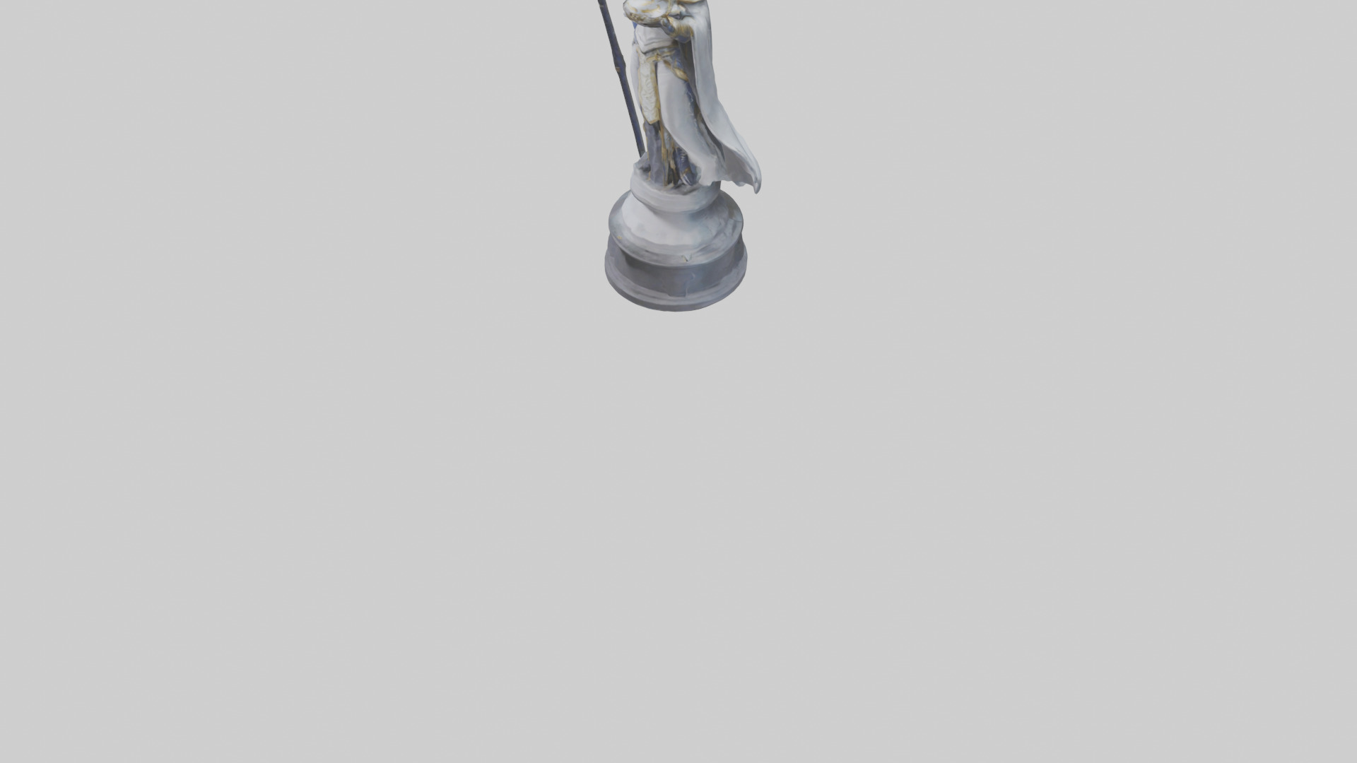 Lightbringer statue model Low-poly 3D model_5