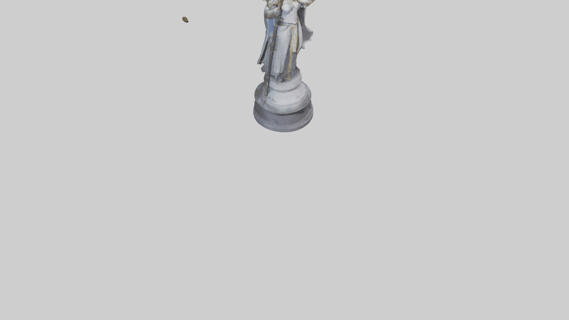 Lightbringer statue model Low-poly 3D model_6